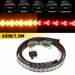 LED Strip Brake Turn Signal Tailgate Light Bar For Truck Pickup Trailer RV 60in - Picture 1 of 11