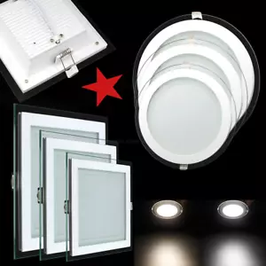 FARETTO LED PANNELLO CORNICE VETRO INCASSO A MOLLA 6W-12W-18W-24W o 1€ catalogo - Foto 1 di 8