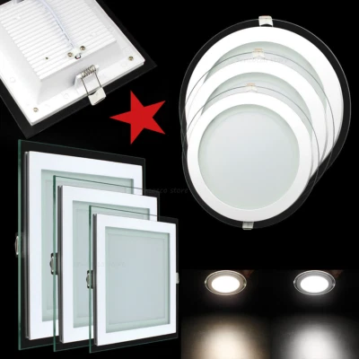 FARETTO LED PANNELLO CORNICE VETRO INCASSO A MOLLA 6W-12W-18W-24W o 1€ catalogo - Immagine 1 di 4