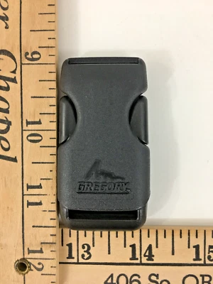 Gregory Mountain Products logo National Molding 1" webbing buckle set -New other