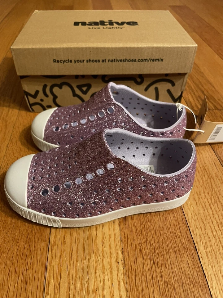 NWT Native Jefferson Sneaker Slip On Water Shoes Toddler Slip On Purple Size C8 - Image 1 of 4