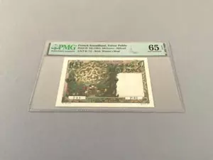French Somaliland 100 Francs P-26 ND(1952) PMG 65 EPQ - Picture 1 of 4
