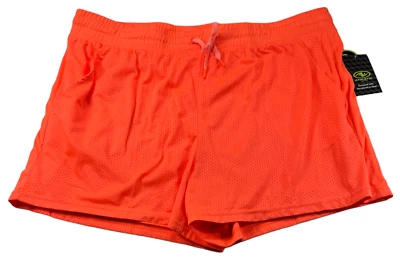 Athletic тренировки короткие женские размер XXLarge оранжевый эластичный пояс карманы новый - Изображение 1 из 4