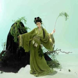 Green Hanfu Dress Women Chinese Traditional Robe Carnival Fairy Cosplay Costume - Bild 1 von 21