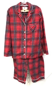 2-teiliges Victoria's Secret Pyjama-Set Größe Large leichter Flanell Pyjama rot kariert - Bild 1 von 6
