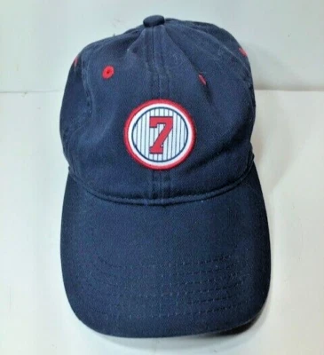 Joe Mauer Navy Blue Baseball Snapback #7 Retirement Hat Cap 2019 / Adjustable Foto 1 de 4