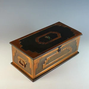 Vintage Stockholm Treasure Chest, Metal Box, Her-Mar Corp - Picture 1 of 7