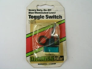 12v Toggle Switch, Blue Illuminated, LittleFuse - Picture 1 of 5
