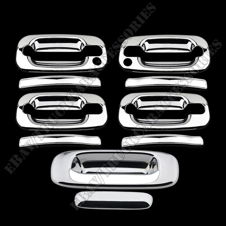 99 2000 01 02 03 04 05 06 Silverado Sierra Cromo 4 Puertas Manija Puerta Trasera Cubierta n Foto 1 de 1