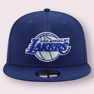 Los Angeles Lakers 9FIFTY Adjustable Cap - NBA New Era Hat - Royal Blue Snapback - Picture 1 of 3