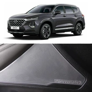 Inside Door Speaker Stainless Cover 4p 1set (Fits: 2019 2020 Santa Fe TM) - Picture 1 of 4