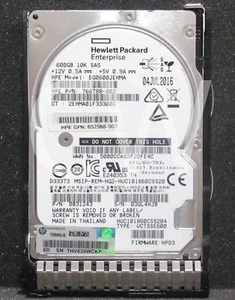 Disque dur serveur SAS HPE 581286-B21 768788-002 600 Go 10000 tr/min 12 Gbit/s 2,5 pouces - Photo 1/2