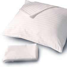FeelAtHome 100% Cotton Sateen Pillow Cover 300 Thread Count with Waterproof Zipp
