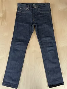 Jean APC Petit Standard ribete de mezclilla crudo oscuro A.P.C. Talla 28 Actual (31x30) - Imagen 1 de 9