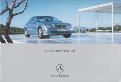 Price List UK Mercedes E-Class Saloon (W211) 10-02 - Imagen 1 de 2