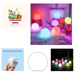 8Packs Rechargeable Floating Pool Lights, 3-Inch LED Balls, Fast Charging, 15... - Picture 1 of 7
