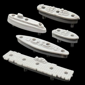 Replacement BATTLESHIP PIECES, 1967-2019, Gray Ships & Red / White Pegs - Picture 1 of 11