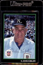 John Kibler Umpire 1988 T&M Sports Autographed Signed Baseball Card DECEASED