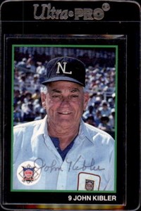 John Kibler Umpire 1988 T&M Sports Autographed Signed Baseball Card DECEASED