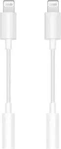 Apple MFi Certified Lightning to 3.5mm Headphone Jack Adapter - 2 Pack - Picture 1 of 12