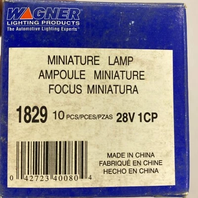 WAGNER MINIATURE LAMP PACK WITH PART 1829 9 PIECES 🔔 - Image 1 of 4