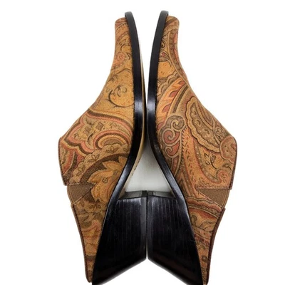 Matisse Southwestern Paisley Suede Mules Women’s 9 – Boho Country Slip-On - Image 1 of 4