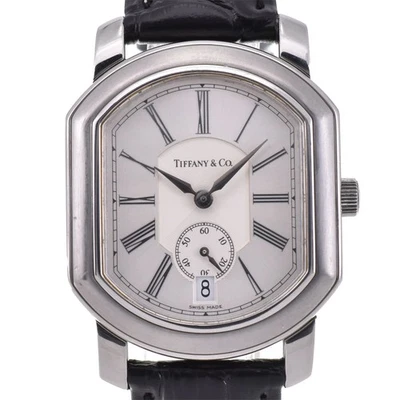 con papel TIFFANY&Co. Mark cupé 17089382 pequeño segundo cuarzo para hombre P#143680 Foto 1 de 4