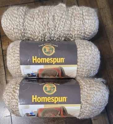 3 Skein LOT Lion Brand HOMESPUN Yarn ROCOCO #311- 185 yds per skein - Image 1 of 4