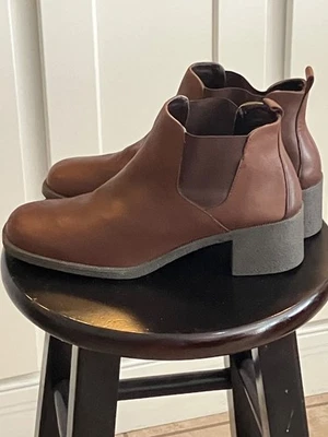 Botines de cuero marrón para mujer Aerosoles talla 8,5 Chelsea Foto 1 de 4