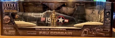 RARE NEW 2005 "Marine's Dream" Elite Force 1:18 F4U Corsair Fighter Plane #19 - Image 1 of 4