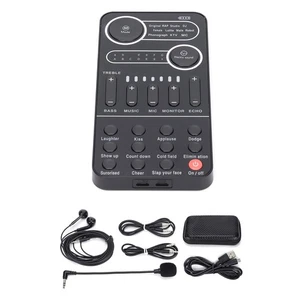 For Effect Sound Card Portable Mixer with 9 Live Sound Effects 13 Stones Modes - Picture 1 of 17