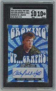 2022 Leaf Metal Pop Century Blue Mojo 7/10 SGC10 auto10 Anthony Michael Hall - Picture 1 of 2