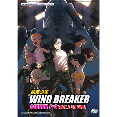 Wind Breaker Boxset (Season 1-2) Anime DVD English Dub With Gift Laser Card - Image 1 of 4