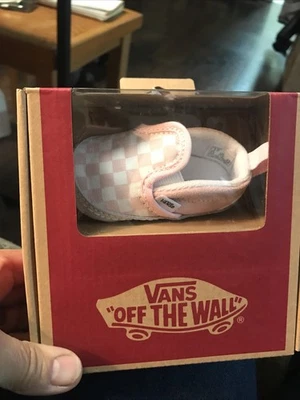 范斯婴儿粉色支票尺寸 1 收件箱无标签 — 第 1/4 张图片