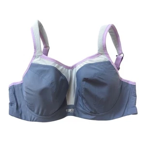 Panache Sports Bra Womens 38D Gray Underwire Running Athletic Stretch Workout - Picture 1 of 6