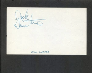 Richard Sinatra - Página de libro con autógrafo firmado - Frank Sinatra Cousin d1979 - Imagen 1 de 1