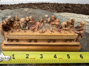 Vintage ANRI DAS LETZTE ABENDMAHL HANDGESCHNITZT, handbemalt, Italien - Bild 1 von 15