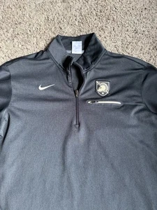 Nike Pullover Q-Zip Shirt Army Black Knights Sweatshirt Medium Military Academy - Picture 1 of 6