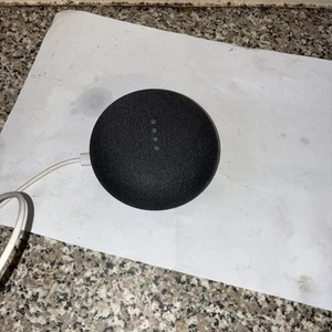 Altavoz inteligente Google Home Nest Mini 1ª generación - carbón - con cable de alimentación - Imagen 1 de 7
