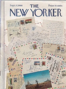 Sept 17  1966   new yorker magazine Cover by  Steinberg-----449 - Picture 1 of 1