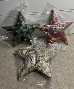Una Alla Volta 3 Weihnachtsstern Ornamente Neu - Bild 1 von 3