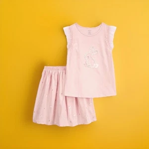 Carter's Girls Toddler Petit Bunny Top and Skort, 2 Piece Set 5T /5A - Picture 1 of 4