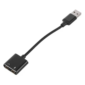 Konwerter kart dźwiękowych Zewnętrzny adapter dźwiękowy Zestaw słuchawkowy-Adapter audio - Zdjęcie 1 z 12