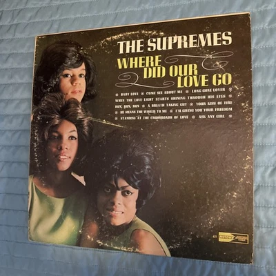 THE SUPREMES Where Did Our Love Go LP Vinyl EX Diana Ross Motown   - Image 1 of 4