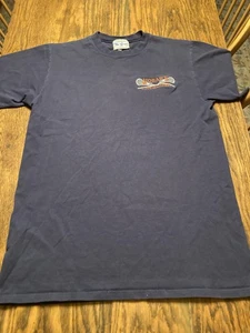 T-shirt Hobart Lacrosse vintage anni 90 ricamata il gioco made in USA taglia large - Foto 1 di 8