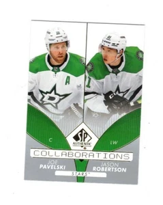 2022-23 SP Authentic Collaborations #C2 Joe Pavelski/Jason Robertson - Picture 1 of 2