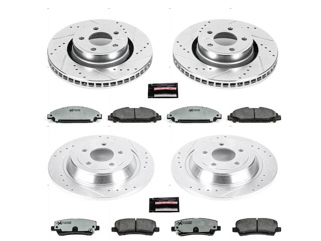 Kit de pastillas de freno y rotor delanteras y traseras para Ford Mustang 2016 WR412ZC 2015-2020 Foto 1 de 1