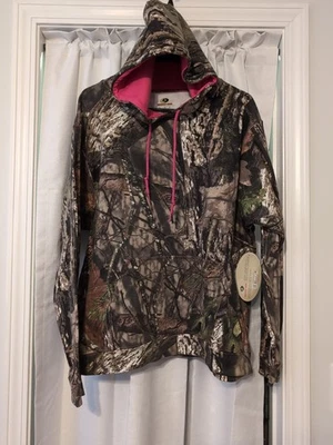 NUEVO Mossy Oak Mujer Camuflado Bolsillo Frontal Sudadera con Capucha Talla XLarge Foto 1 de 4