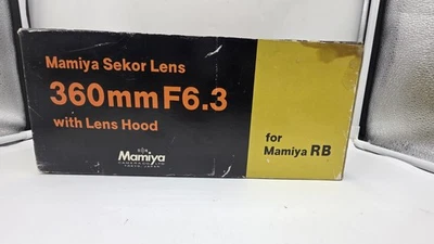 [Top MINT w/Box] Mamiya Sekor  360mm f/6.3 With Lens Hood for Mamiya RB - Image 1 of 4