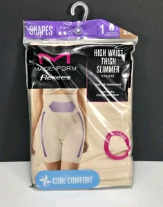 Maidenform Flexees Cool Comfort High Waist Thigh Slimmer FP5001 Beige 3XL NEW - Picture 1 of 2